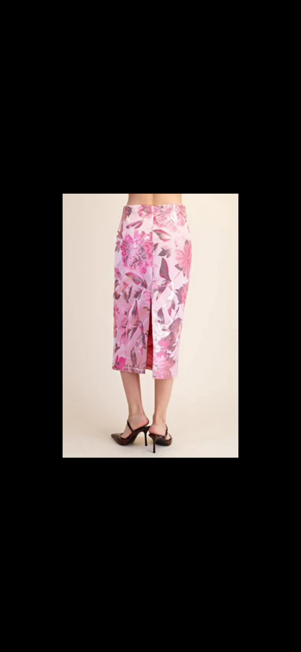 Pretty in Petals Midi Skirt